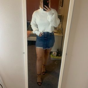 American eagle denim mini skirt